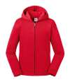 266B Russell Athletic Kids Authentic Zip Hooded Sweatshirt Classic Red colour image